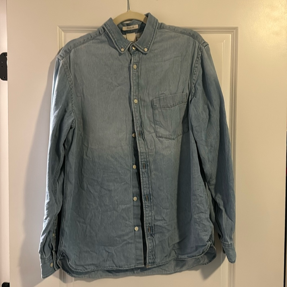 Denim button down shirt